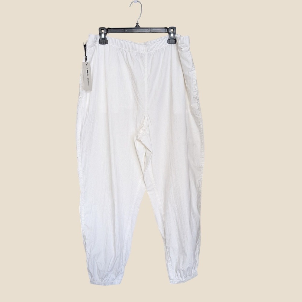 NWT Aritzia TNA Surplus Division‎ White Parachute Jogger Pants XL